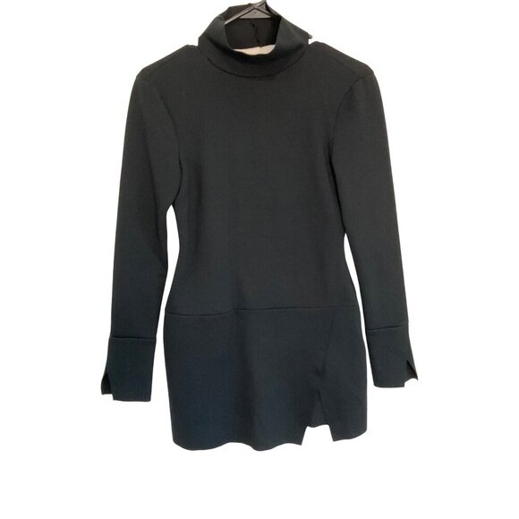 Lovers and Friends Tati Turtleneck Dress in Black Small New Womens Mini Mock - Picture 4 of 9
